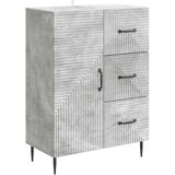  Strani šal Betonsko siva 66 x 34,5 x 89,5 cm Inženirski les, (5000217786) | Shoptok.si