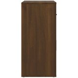  Komoda rjav hrast 80x33x70 cm inženirski les, (20654416) | Shoptok.si