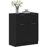  Crni Hrastov Sideboard 60x30x70 cm Konstruirano drvo | shoptok.hr