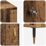 vidaXL Stol s policom Staro drvo 140 x 50 x 75 cm Konstruirano drvo | shoptok.hr