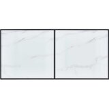  Blagovaonski stol bijeli 160 x 80 x 75 cm od kaljenog stakla - Bijela 160 x 80 x 75 cm 1 | shoptok.hr