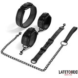 LateToBed BDSM Line Ovratnica Z Okovi Za Zapestje | Shoptok.si