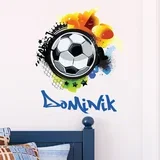 Stenska nalepka z imenom Football Graffitti