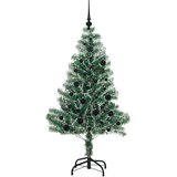 vidaXL Umjetno Božićno Drvo s Snježnim Flokom i LED Svjetlom 150 cm | shoptok.hr