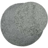  Čupavi moderni tepih s visokim vlaknima zeleni Ø 240 cm | shoptok.hr