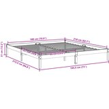  Dugi okvir kreveta bez madraca 180 x 210 cm od borovine | shoptok.hr