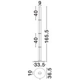 Nova Luce Mjedena metalna LED stojeća svjetiljka sa staklenim sjenilom (visina 165,5 cm) Gloree – | shoptok.hr