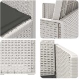  Vrtne stolice za blagovanje 2 pcs Bijela i antracit PP | Eponuda.com