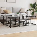 Furnova Klubska mizica siva sonoma 121x121x40 cm inženirski les, (21913210) | Shoptok.si