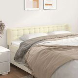  Vzglavje z ušesi krem 203x23x78/88 cm umetno usnje, (20739542) | Shoptok.si