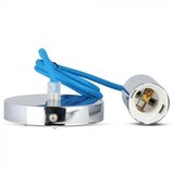  Napajajući kabl 1xE27/60W/230V, plava/sjajni hrom | Eponuda.com