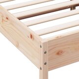  Okvir kreveta s uzglavljem 200 x 200 cm od masivne borovine | shoptok.hr