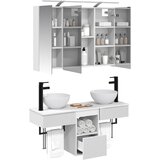  Set ormarića za kupaonicu 4 kom. Bijela Konstruirano drvo | shoptok.hr