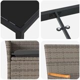  Vrtni set za objed 7 kom. Siva poliratan | shoptok.hr