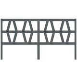  Uzglavlje za krevet sivo 206 x 4 x 100 cm od masivne borovine | shoptok.hr