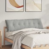  Jastuk za leđa Svijetlo siva 160 x 50 cm Mikrofiber tkanina Cijene