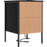 vidaXL Nočna omarica 2 pcs Črni hrast 42 x 41 x 61 cm Konstruiran les | Shoptok.si