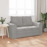  Krevet na razvlačenje Svijetlo siva 148 x 71 x 83 cm Baršun | shoptok.hr