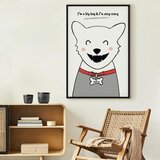 Slika - Doggy Harry (1 Part) Vertical 60x90 U crnom drvenom okviru | shoptok.hr