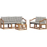  Set vanjskih sofa 6 kom. Prirodna i svijetlo siva | shoptok.hr