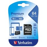 Verbatim Memorijska kartica #44084 micro SDXC 64GB Class10 + 1 Adapter | shoptok.hr
