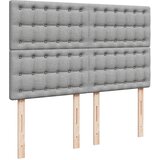  Krevet s oprugama i madracem svjetlosivi 140x190 cm od tkanine | shoptok.hr