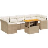  8-dijelni set vrtnih sofa od poliratana s jastucima bež | shoptok.hr