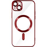AVIZAR MagSafe ovitek za iPhone 13 Silikonska zašcita kamere Outline Chrome rdeca, (20575119) Cene