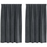  Zavjese za zamračivanje 2 pcs Svijetlo siva 140 x 140 cm Baršun | shoptok.hr