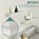 JUJOYBD Komplet 2 stenskih polic MDF 30/42 cm | Shoptok.si