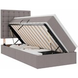 vidaXL postelja s shranjevanjem taupe 90 x 200 cm umjetno usnje, (5000100794) | Shoptok.si
