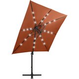  Konzolni vrtni suncobran sa stupom LED 250 cm terakota | Eponuda.ba