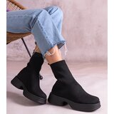 Gemre Black ankle boots with a flexible upper Evel | ePonuda.com