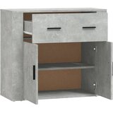  Komoda siva boja betona 80 x 33 x 70 cm od konstruiranog drva | shoptok.hr