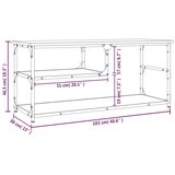 vidaXL TV omarica dimljen hrast 103x38x46,5 cm inženirski les in jeklo | Shoptok.si