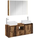  Set ormarića za kupaonicu 4 pcs Staro drvo Konstruirano drvo | shoptok.hr