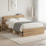  Okvir kreveta s pohranom Hrast artisan 120 x 190 cm | shoptok.hr