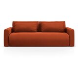 Cosmopolitan Design Opečnato oranžna žametna raztegljiva sedežna garnitura s prostorom za shranjevanje 238 cm Belfast – | Shoptok.si