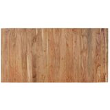  Blagovaonski stol crni 180x90x77 cm od masivnog bagremovog drva | shoptok.hr