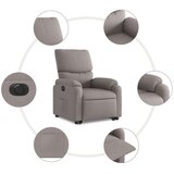  Električni naslanjač s funkcijo vstajanja taupe blago, (20927552) | Shoptok.si