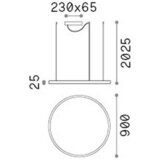 Ideal Lux VISEČA LED-SVETILKA Oracle Slim 5700 lm 4000 K | Shoptok.si