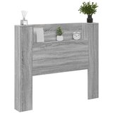 vidaXL Ormarić za uzglavlje LED sivom sonomom 120x16 5x103 5 cm | shoptok.hr