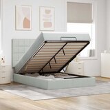  Otomanski krevet s madracima i LED 140x190 cm baršunasti | shoptok.hr