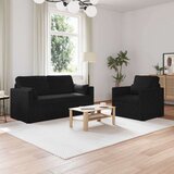 SOFA Kavč 2 pcs Črna Splošne dimenzije: 158 x 78 x 80 cm (Š x G x V), (5000143217) | Shoptok.si