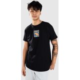 Monet Skateboards Floral Stamps T-shirt black | Shoptok.si