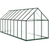  Staklenik s okvirom zeleni 445 x 169 x 195 cm aluminijski | shoptok.hr