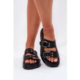 Big Star Leather Women's Sandals With Decorative Buckles | ePonuda.com