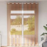 Voile zavjese s ušicama 2 kom terakota | shoptok.hr