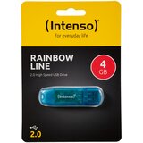 Intenso USB ključ 4GB Hi-Speed USB 2.0, Rainbow Line, MODRI - USB2.0-4GB/Rainbow | Shoptok.si