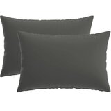  Jastuk s jastukom HEERLEN 2 kom. Antracit Poliester - Antracit 50 x 75 cm 2 | shoptok.hr
